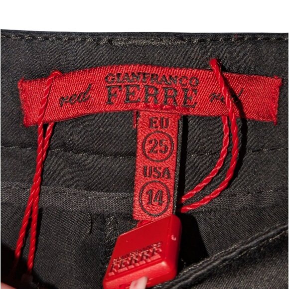 Gianfranco Ferre Womens Black Bootcut Trousers Size 14 NWT - Picture 10 of 13